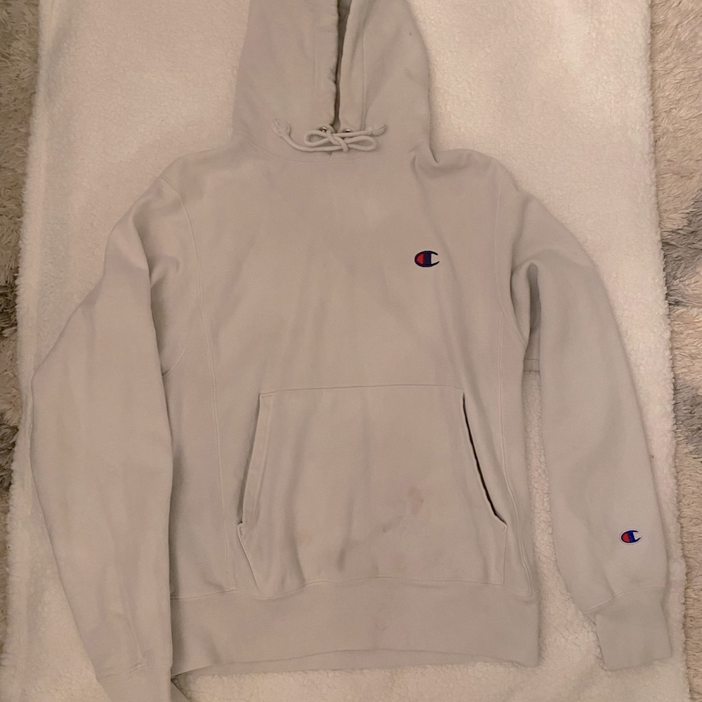 White champion hoodie